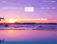 Tablet Screenshot of beachesbyronbay.com.au